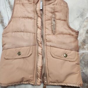 Kids Tan Puffer Vest
